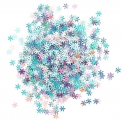 Cekiny opalizujące śnieżynki 20g pastel