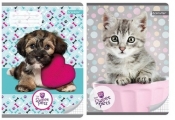 Zeszyt A5 w kratkę 32 kartki The Sweet Pets
