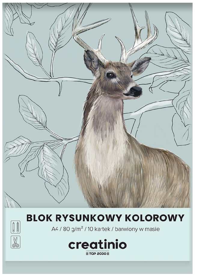 <img src='https://webimage.pl/pics/563/2/d59040174225631.png' style='height:440px' /> Blok rysunkowy A4/10k - Creatinio, 1 szt. (400176665)