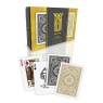 Karty Poker zestaw czarno-złote