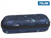 Piórnik owalny usztywniany Milan Terrazzo Blue Eco granatowy (081145TZB)