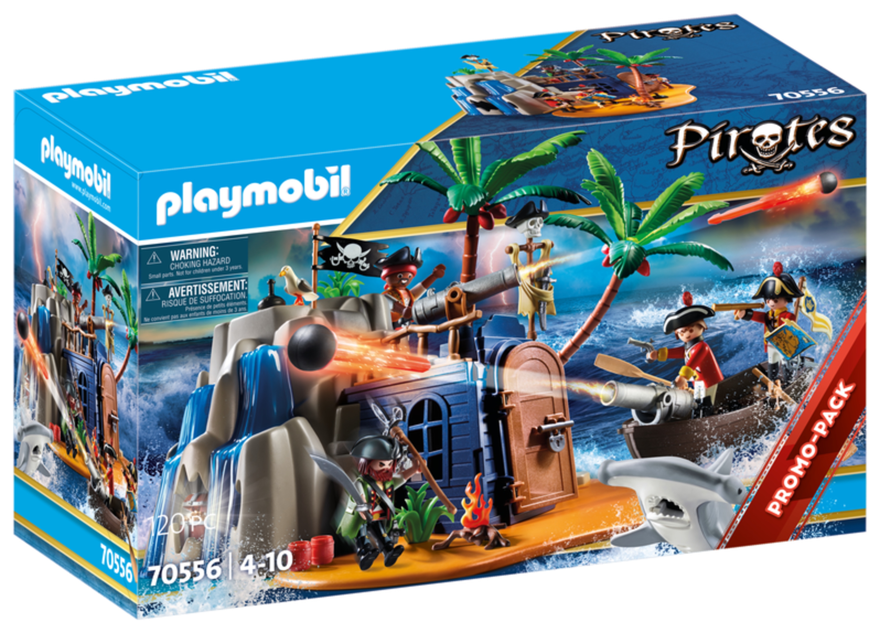 Playmobil Pirates, Wyspa piratów z kryjówką skarbów (70556)