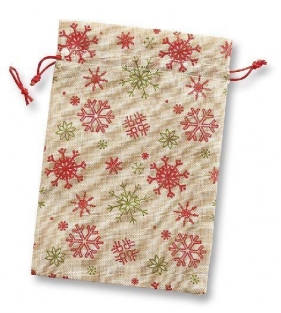 Woreczek jutowy prezentowy