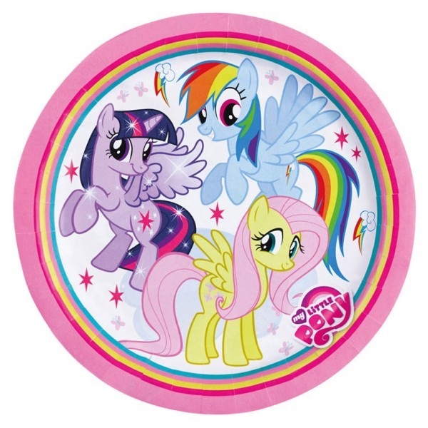 Talerzyki 18 cm My Little Pony, 8 sztuk (998466)