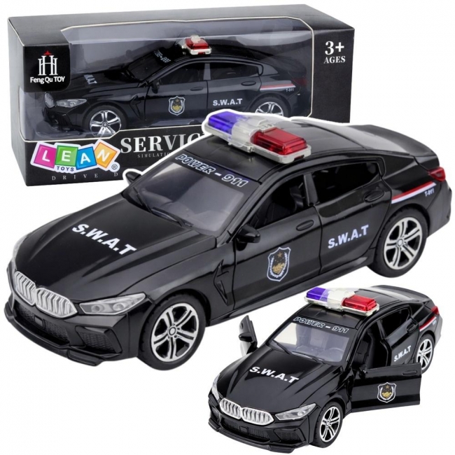 Auto jednostki specjalnej SWAT czarne
