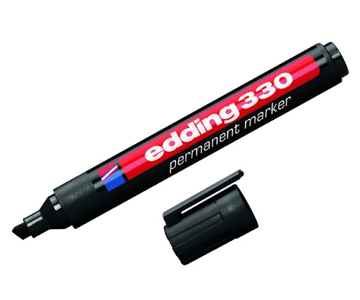 Marker permanentny Edding 300, okrągła końcówka 1,5-3mm, czarny (300/001/C ED)