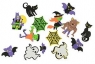  Naklejki piankowe z halloweenowym nadrukiem 45szt