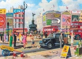 Gibsons, Puzzle 1000: Piccadilly Circus, Londyn (G6256) - Derek Roberts