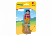 Playmobil, figurka mężczyzna z psem (9256)