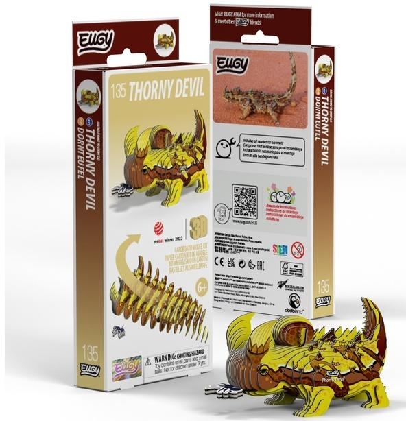 Diabeł kolczasty Eugy. Eko Ukladanka 3D