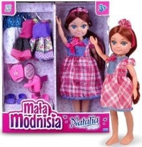 Lalka Natalia mała modnisia różowa