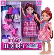 Lalka Natalia mała modnisia różowa