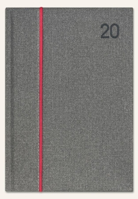 Kalendarz 2020 Ksiażkowy A5 Standard szary melange