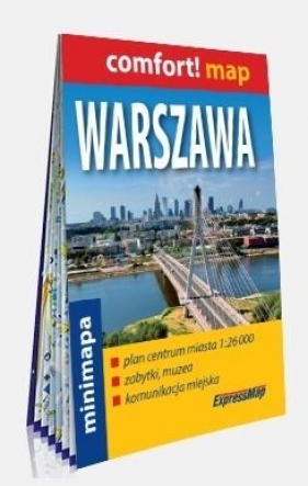 Comfort! map Warszawa 1:29 000 laminat w.2022 - Praca zbiorowa