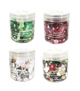 Cekiny do dekoracji - Christmas, 1x30 g