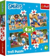 Puzzle 4w1 Wioska Smerfów TREFL