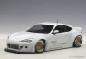 Rocket Bunny Toyota 86 (matallic white/gold wheels) (composite model) (78756)