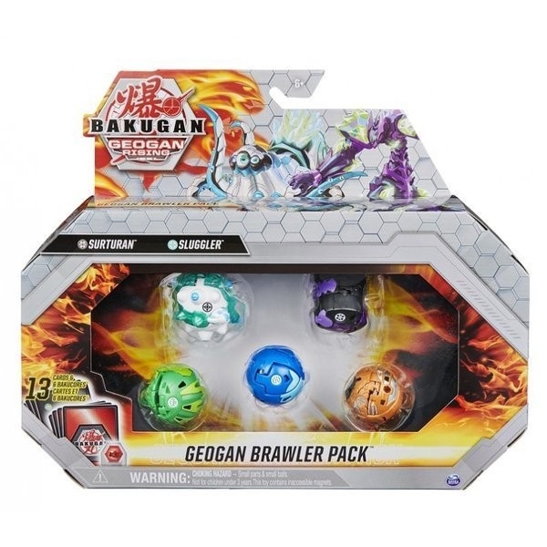 Zestaw figurek Bakugan Geogan Rising Seria 3 Pack 4 (6060272/20129976)