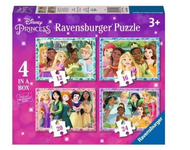 Puzzle 2D 4w1 Disney Księżniczki