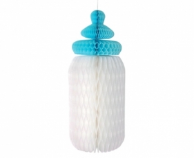 Dekoracja Godan Rozeta dekoracyjna Baby Boy, butelka - 30 cm (QT-RDBN)