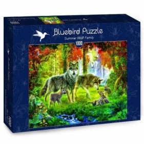 Bluebird Puzzle 1000: Rodzina wilków (70156)