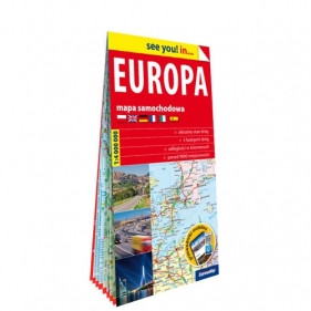 Europa papierowa mapa samochodowa 1:4 000 000 - Opracowanie zbiorowe