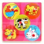 BRIMAREX Drewniane Puzzle Zwierzęta (1564566)