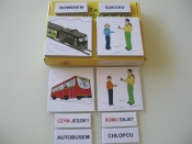 Zestaw dydaktyczny. Komu daje? Czym jedzie? - Opracowanie zbiorowe