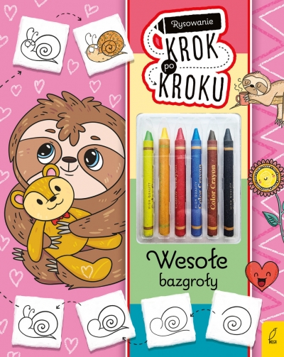 Rysowanie krok po kroku z kredkami. Wesołe bazgroły