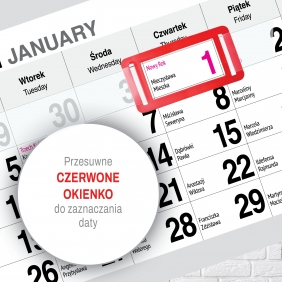 Kalendarz trójdzielny - Premium Kominek