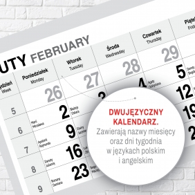 Kalendarz trójdzielny - Premium Kominek