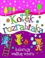 Kotek rozrabiaka. Koloruję według wzoru - Anna Wiśniewska