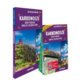 Karkonosze, Góry Izerskie, okolice Jeleniej Góry light przewodnik + mapa - Opracowanie zbiorowe