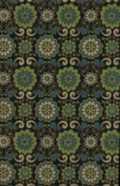 Papiery ozdobne India ornament - zielony 20x29 cm 10 arkuszy