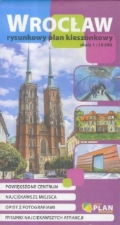 Plan kieszonkowy rysunkowy wersja polska - Wrocław - Opracowanie zbiorowe