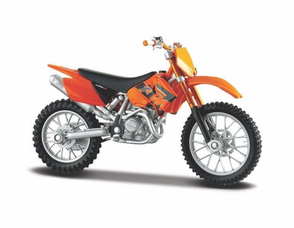 Model metalowy Motocykl KTM 525SX 1/18 z podstawką (10139300/77356)