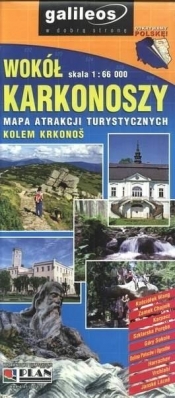 Mapa atrakcji turyst. - Wokół Karkonoszy 1:66 000 - Opracowanie zbiorowe