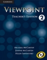 Viewpoint  2 Teacher's Edition McCarthy Michael, McCarten Jeanne, Sandiford Helen