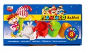 Farby plakatowe Flamingo, 8 kolorów x 20ml (299123)