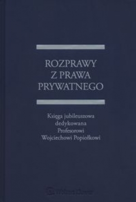 Rozprawy z prawa prywatnego