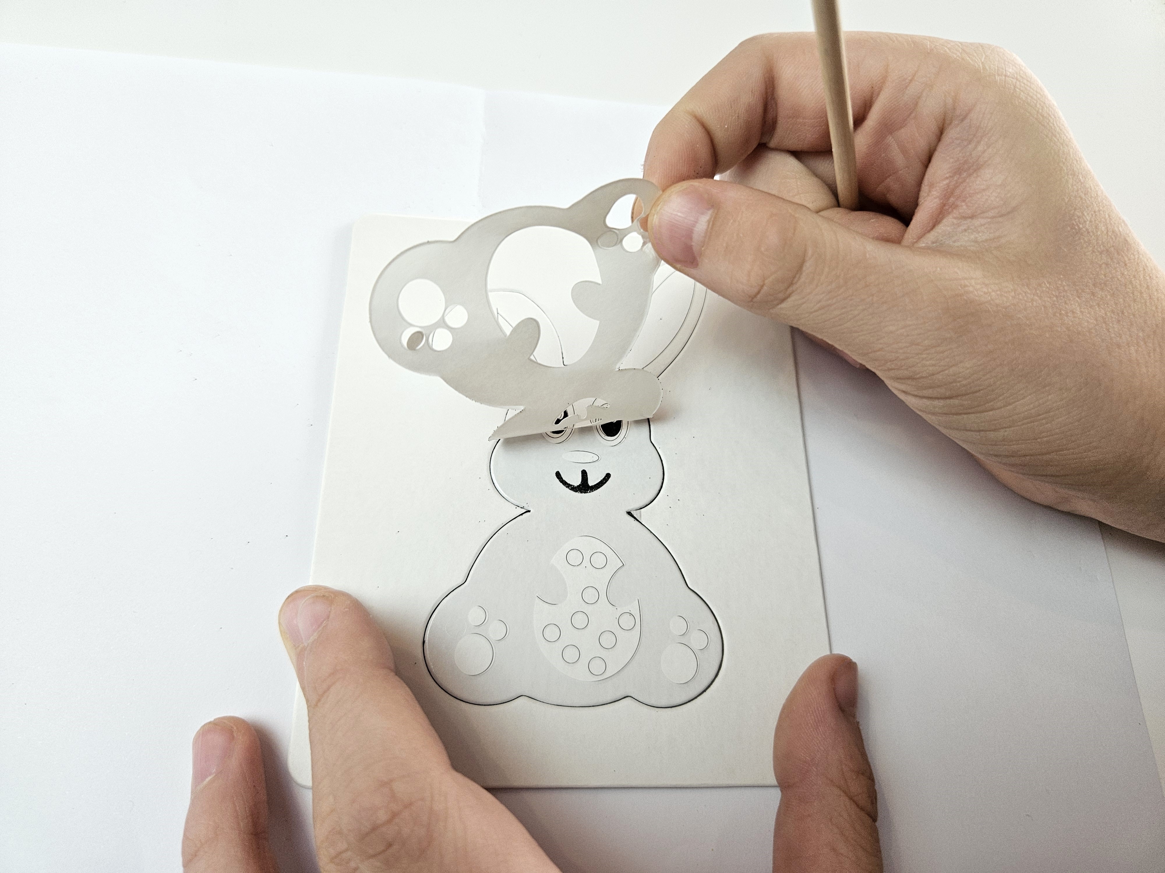 Zestaw kreatywny Piaskowe Malowanki - Ozdoby Wielkanocne - Zajączek