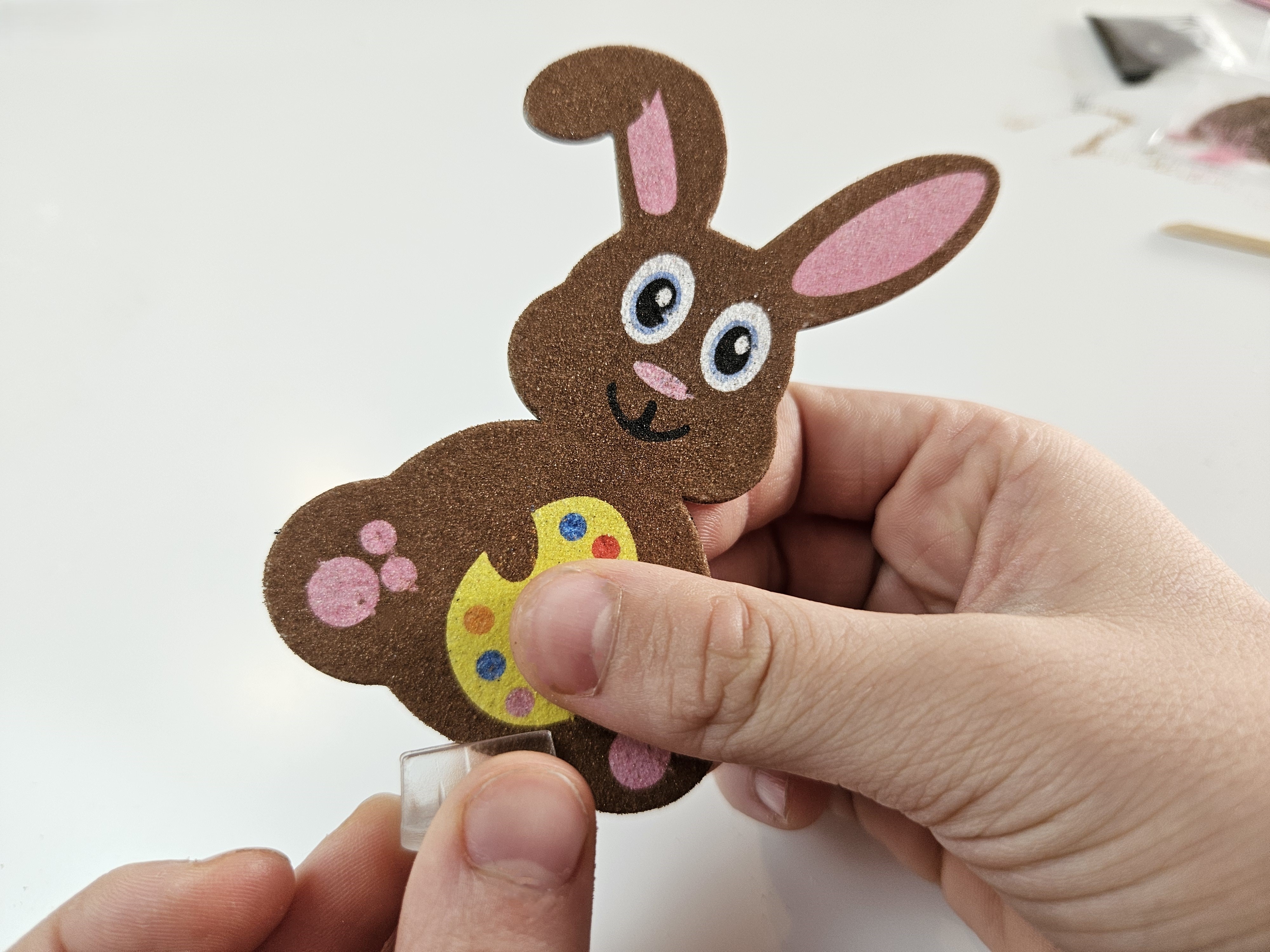 Zestaw kreatywny Piaskowe Malowanki - Ozdoby Wielkanocne - Zajączek