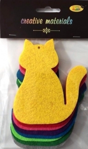 Koty z filcu 9x11cm 9szt