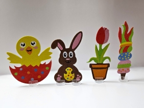 Zestaw kreatywny Piaskowe Malowanki - Ozdoby Wielkanocne - Zajączek