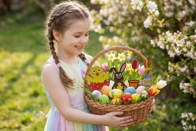 Zestaw kreatywny Piaskowe Malowanki - Ozdoby Wielkanocne - Zajączek