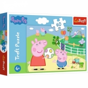 Puzzle 60: Świnka Peppa - Zabawy w gronie przyjaciół (17356)