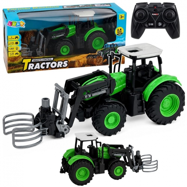 <img src='https://webimage.pl/pics/567/5/d5907990205567.jpg' style='height:440px' /> Traktor z chwytakiem do bali R/C 1:24