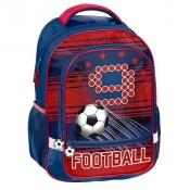 Plecak szkolny Football granatowo-czerwony (PP19FT-260)