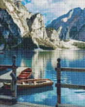 Diamentowa mozaika - Górski spokój 40x50cm