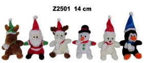 Zwierzęta świąteczne 14cm MIX